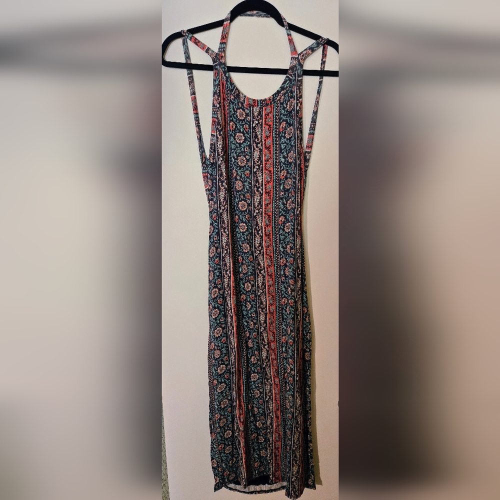 Lulus backless floral midi dress - Size XL